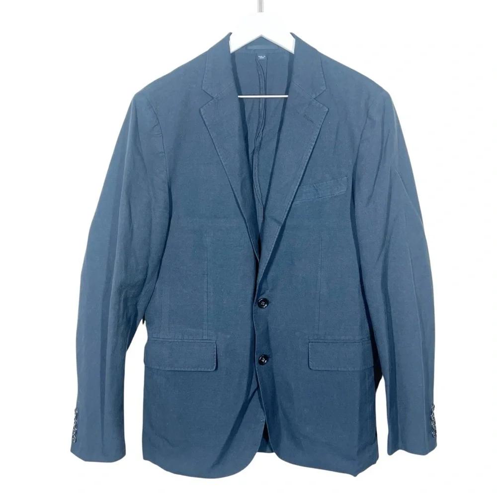 J Crew Ludlow Slim-fit unstructured suit jacket in Irish cotton-linen blend